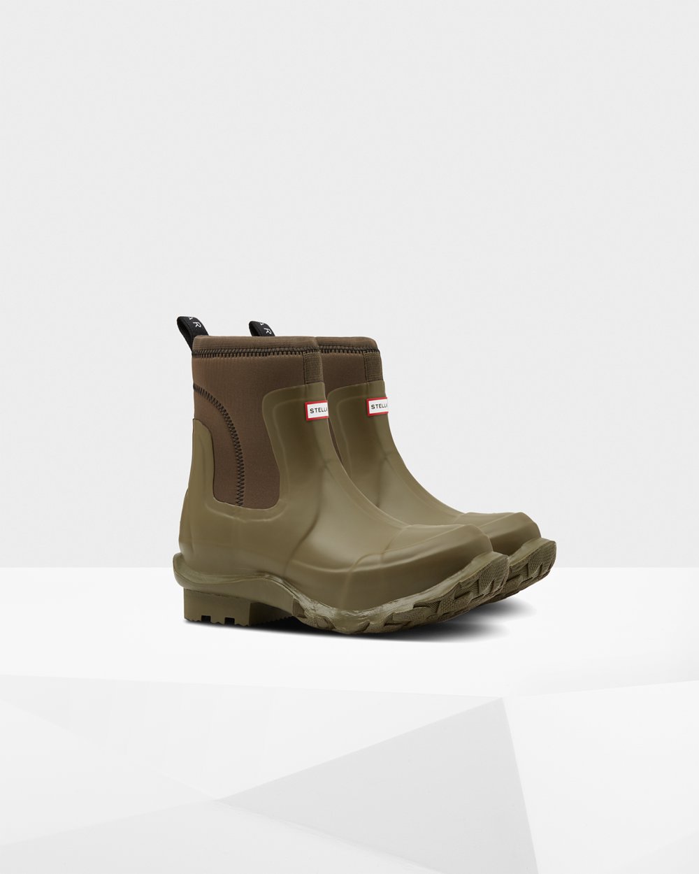 Botas Chelsea Hunter Hombre - Stella Mccartney X - Verde Oliva - OGWNEYU-54